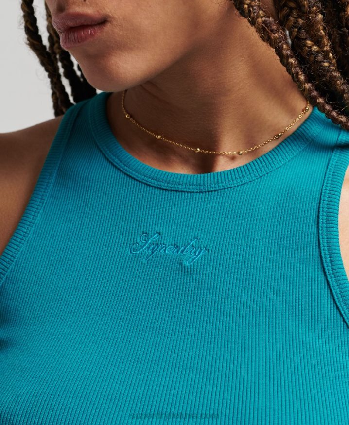 Superdry Essential Tank Top Turquoise Women