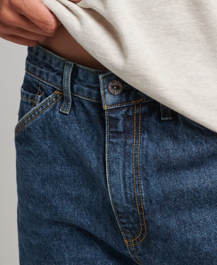 Superdry Organic Cotton Carpenter Jeans Dark Blue Men