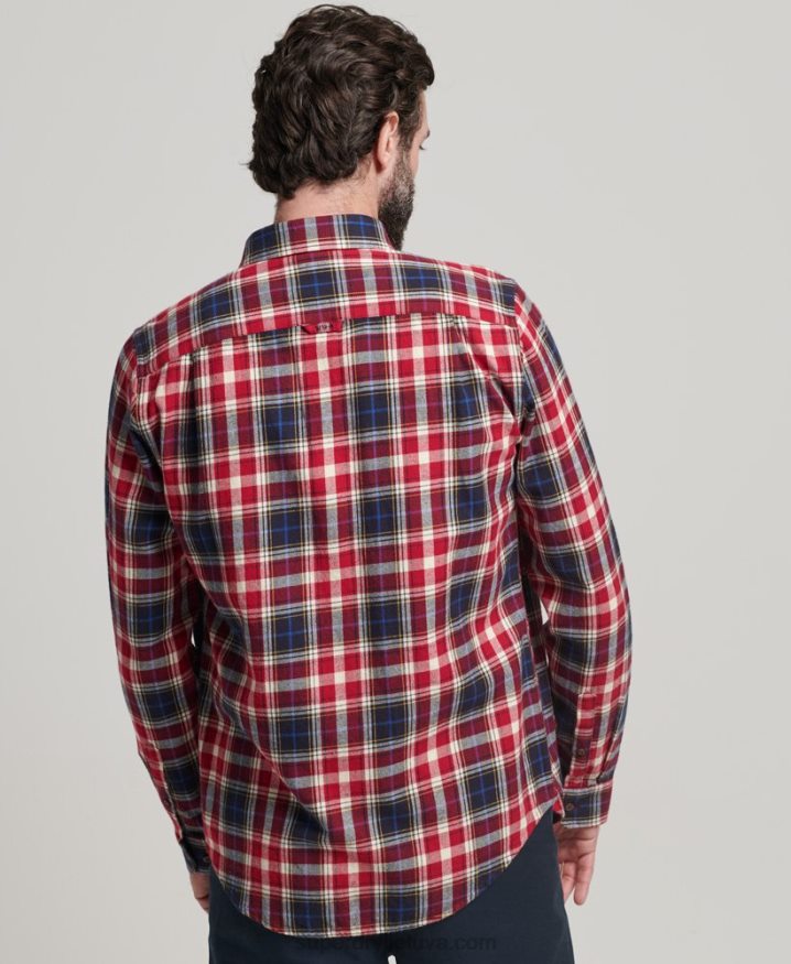 Superdry Organic Cotton Vintage Lumberjack Shirt Red Men