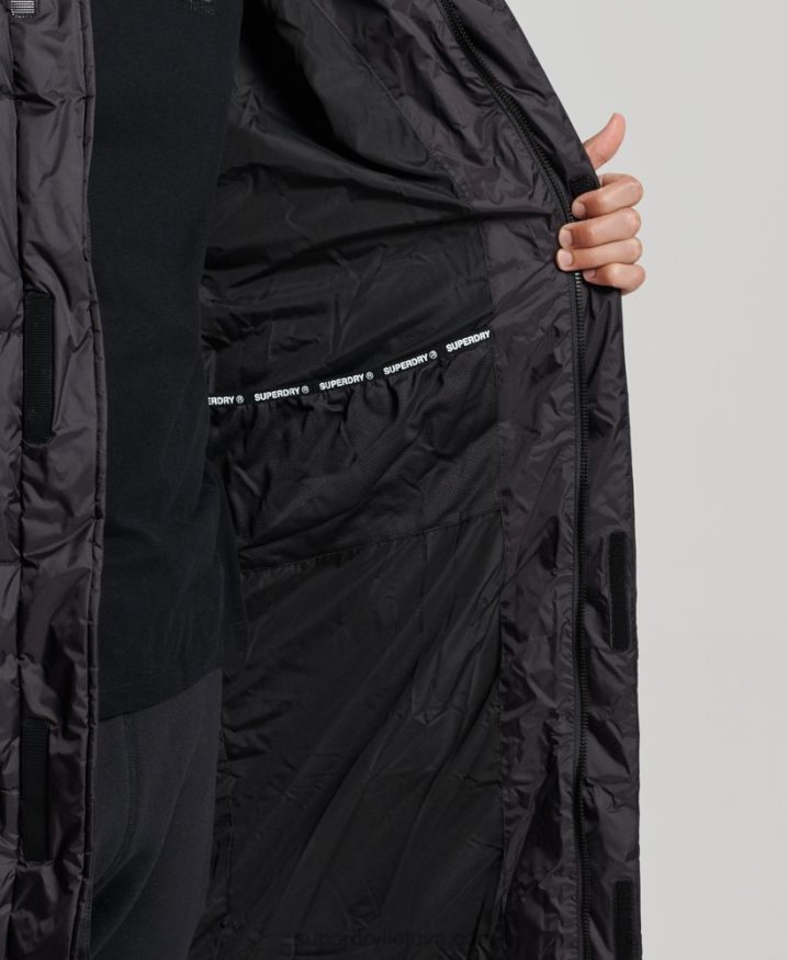 Superdry Superlong Touchline Padded Jacket Black Men