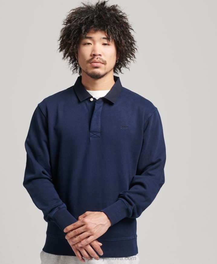 Superdry Vintage OD Rugby Sweatshirt Navy Men