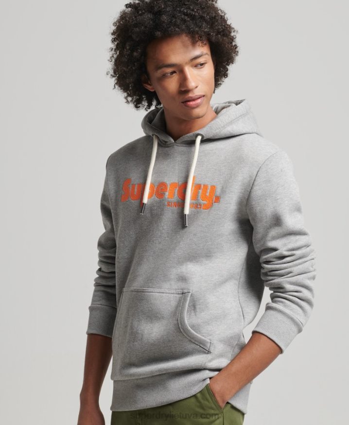 Superdry Vintage Terrain Classic Hoodie Light Grey Men