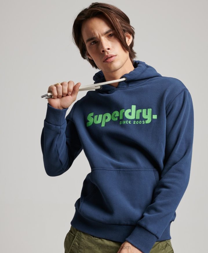 Superdry Vintage Terrain Classic Hoodie Navy Men