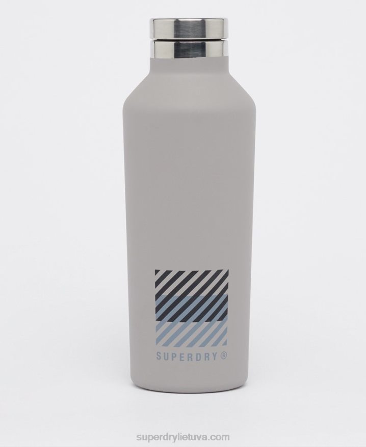 Superdry Training Steel Bottle Grey Men