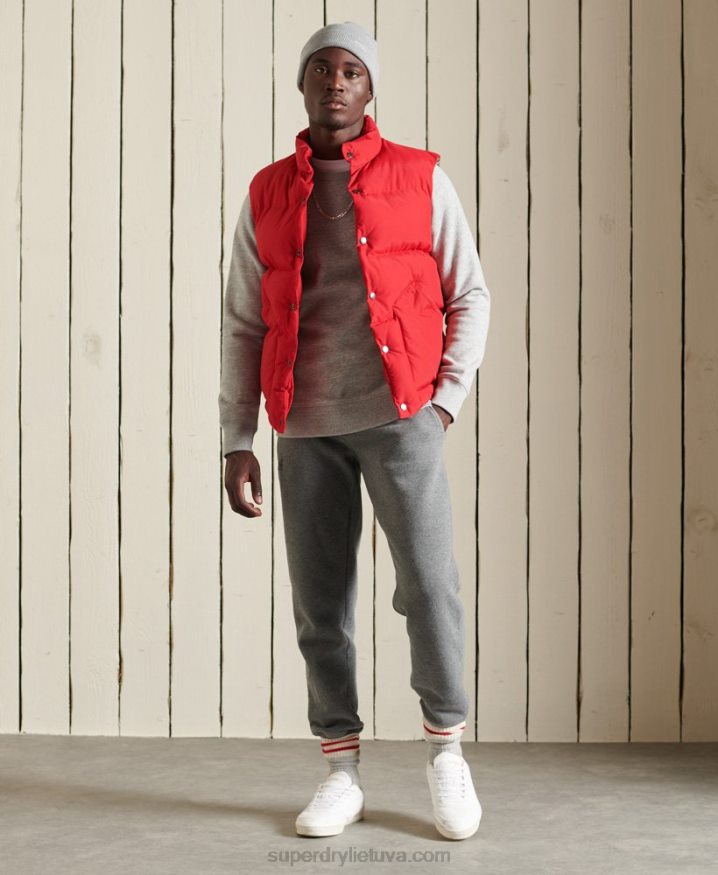 Superdry Vintage Logo Embroidered Crew Sweatshirt Grey Men