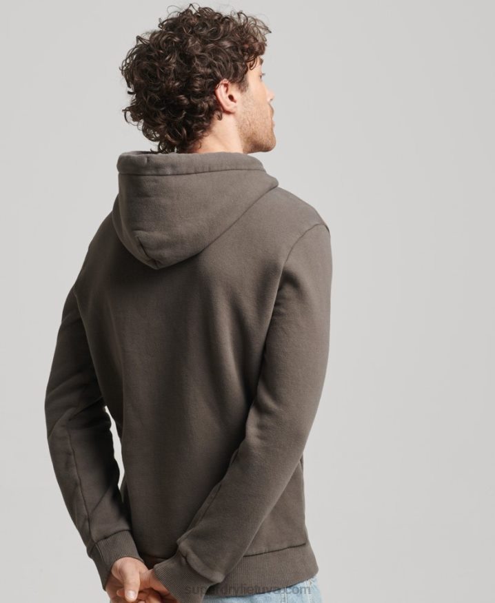 Superdry Vintage Shapers & Makers Hoodie Dark Grey Men