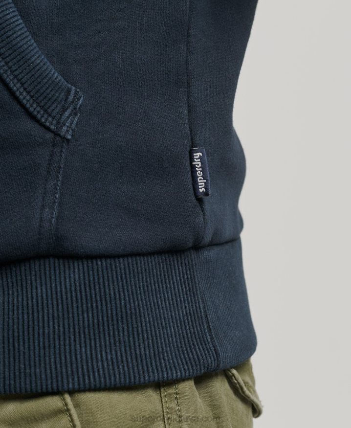 Superdry Vintage Shapers & Makers Hoodie Navy Men