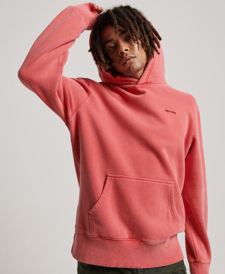 Superdry Vintage Washed Hoodie Red Men