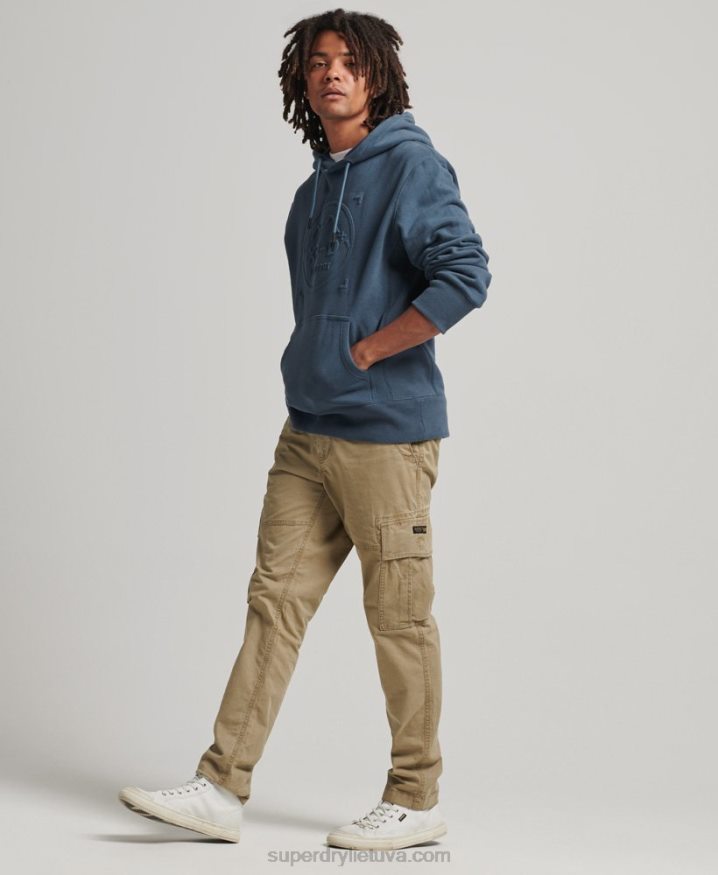 Superdry XP-D Graphic Loose Crew Hoodie Dark Blue Men