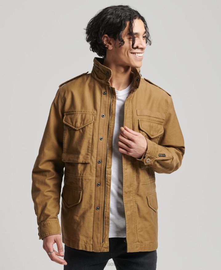 Superdry Vintage M65 Military Jacket Tan Men
