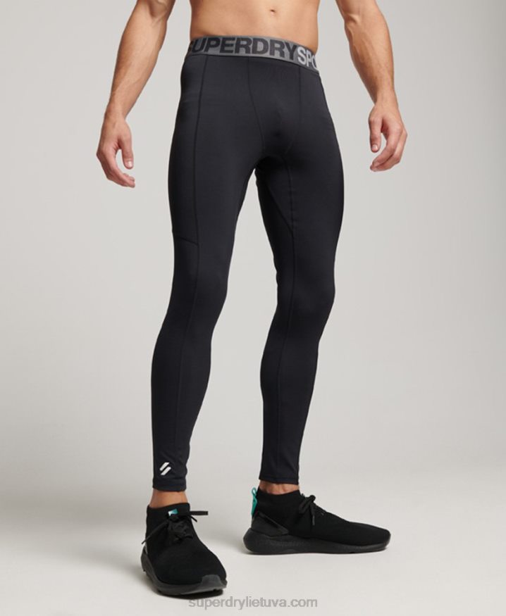Superdry Core Full Length Tight Leggings Black Men
