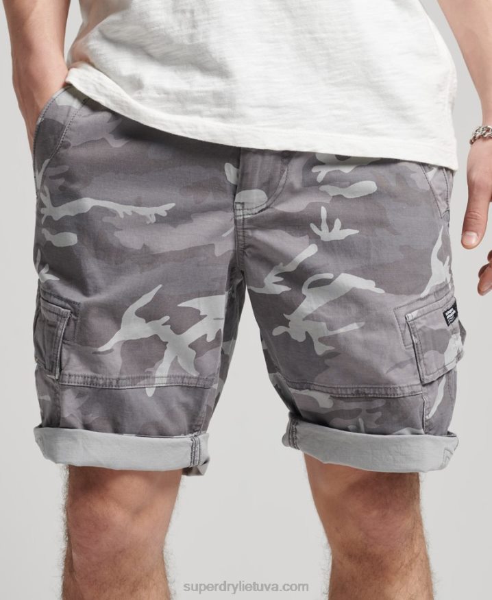 Superdry Core Cargo Shorts Light Grey Men