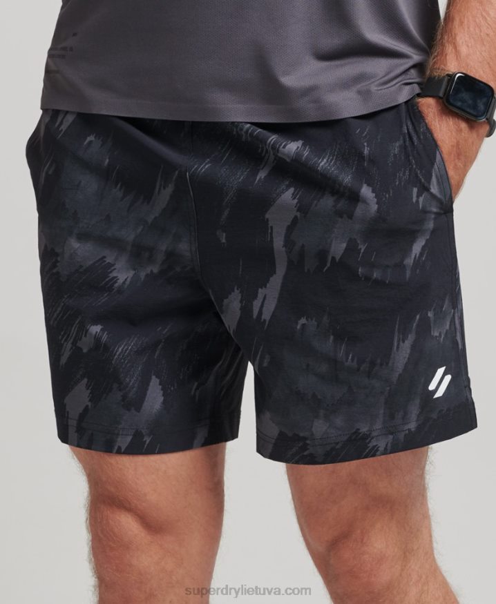 Superdry Core Woven Multi Sport Shorts Dark Grey Men