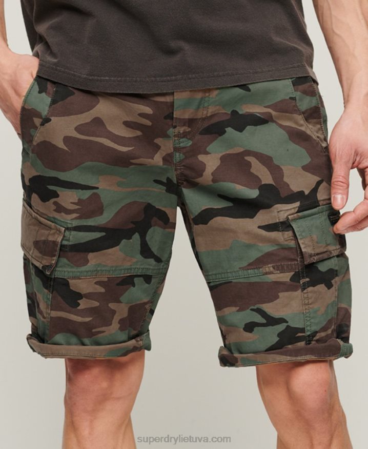Superdry Organic Cotton Core Cargo Shorts Green Men