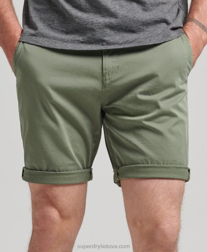 Superdry Organic Cotton Core Chino Shorts Green Men