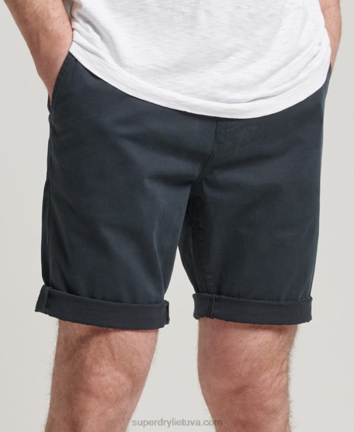 Superdry Organic Cotton Studios Core Chino Shorts Navy Men