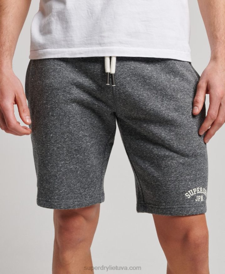 Superdry Vintage Gym Athletic Shorts Dark Grey Men