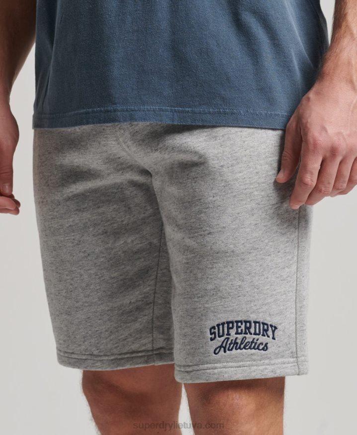 Superdry Vintage Gym Athletic Shorts Grey Men