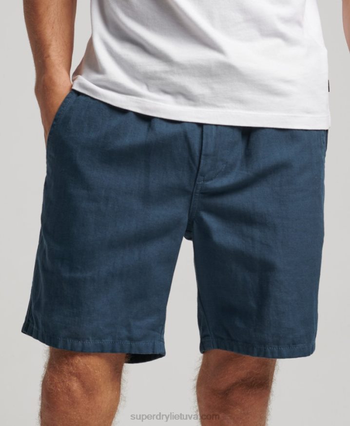 Superdry Vintage Overdyed Shorts Blue Men