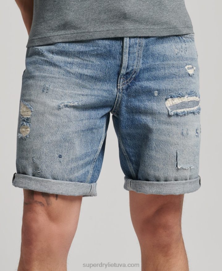 Superdry Vintage Straight Shorts Blue Men