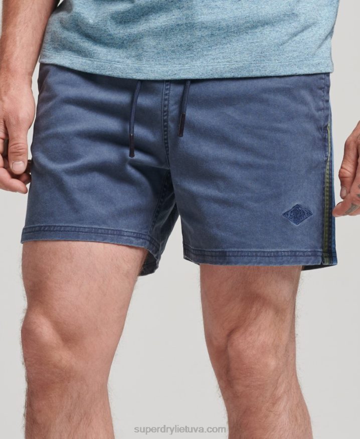 Superdry Vintage Stripe Shorts Navy Men