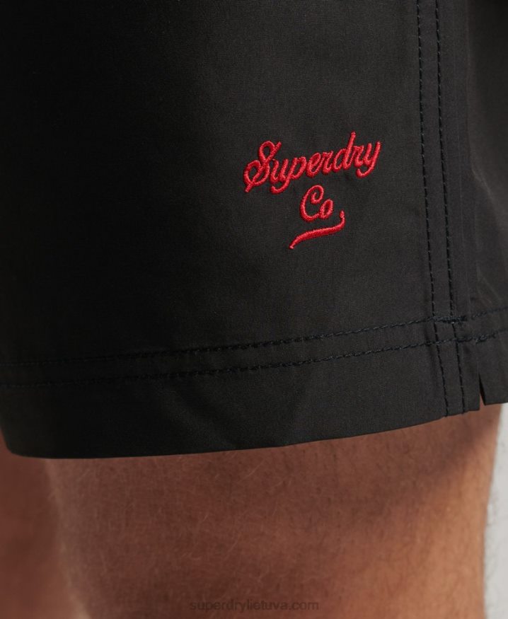Superdry Polo Recycled Swim Shorts Dark Grey Men