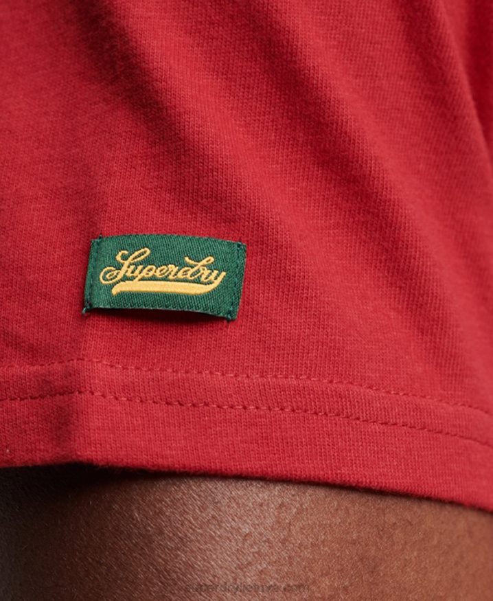 Superdry Vintage Scripted College T-Shirt Red Men
